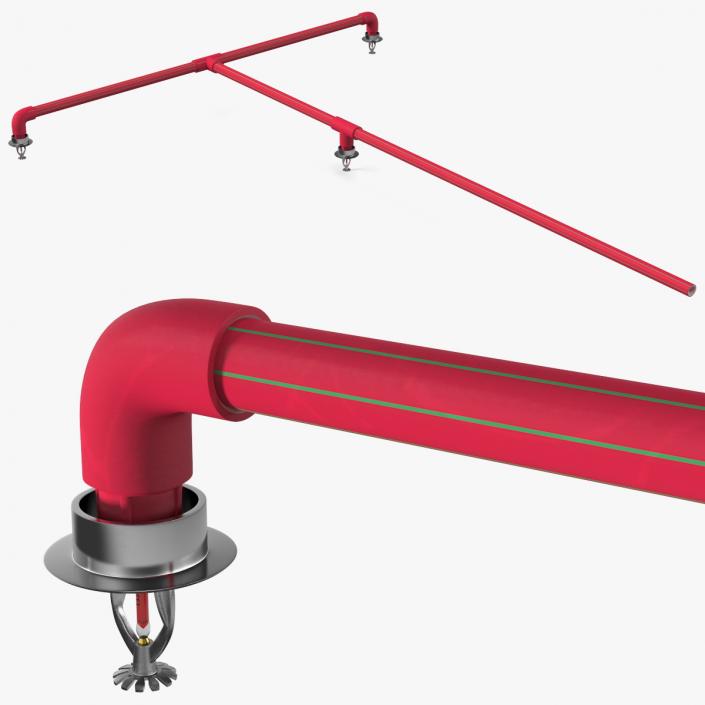 3D Fire Sprinkler System