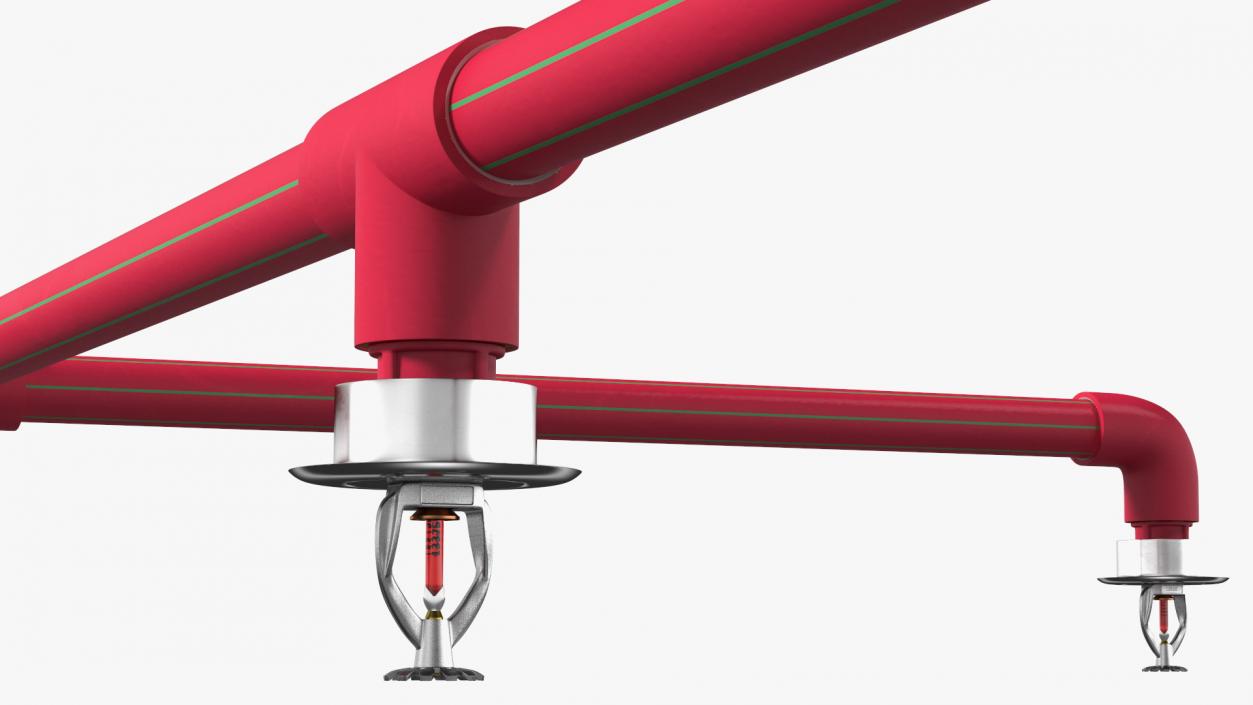 3D Fire Sprinkler System