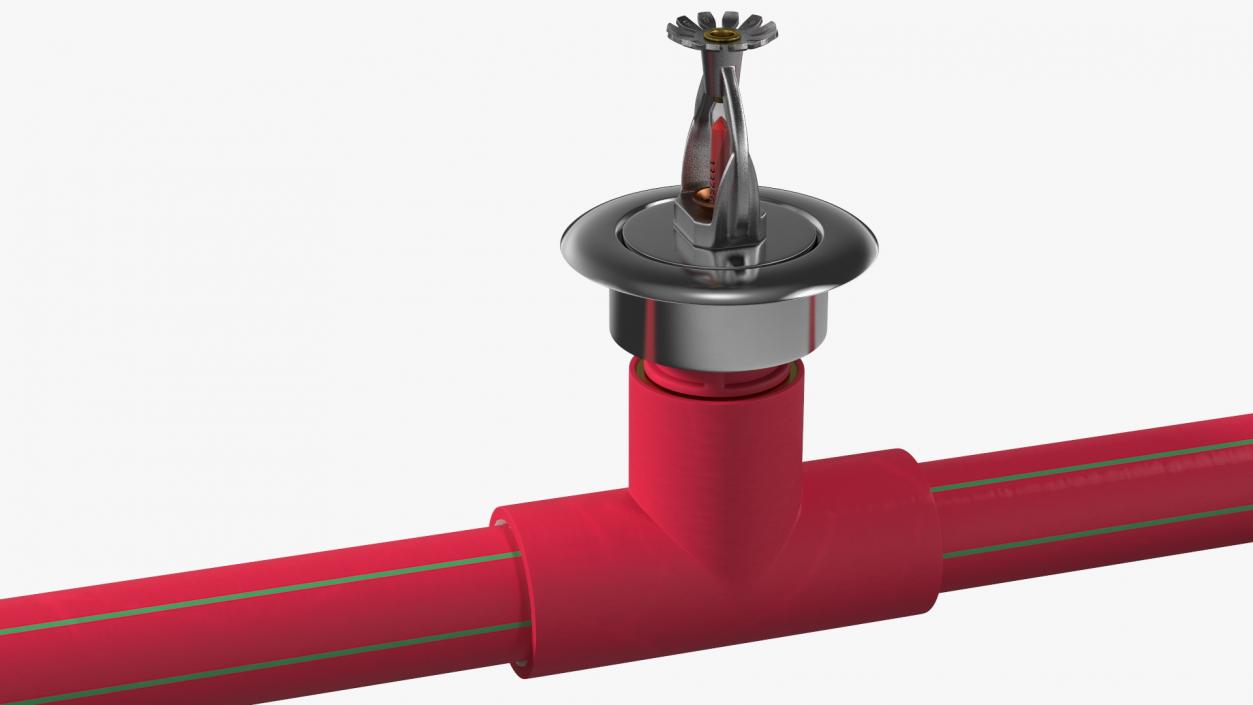 3D Fire Sprinkler System