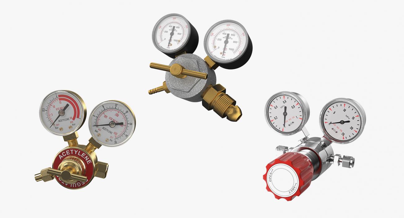 3D Pressure Gauges Collection