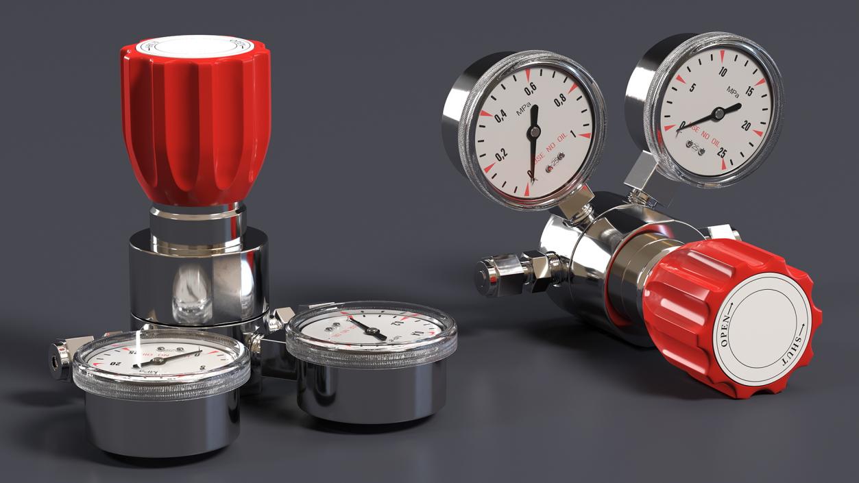 3D Pressure Gauges Collection