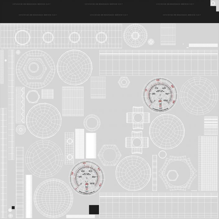 3D Pressure Gauges Collection