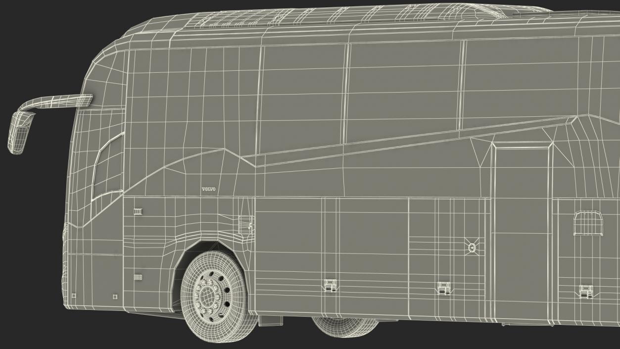 3D model Volvo 9900 Bus Simple Interior