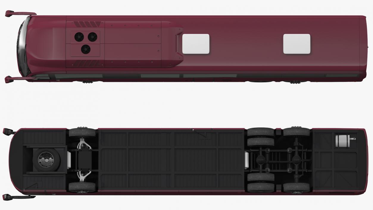 3D model Volvo 9900 Bus Simple Interior