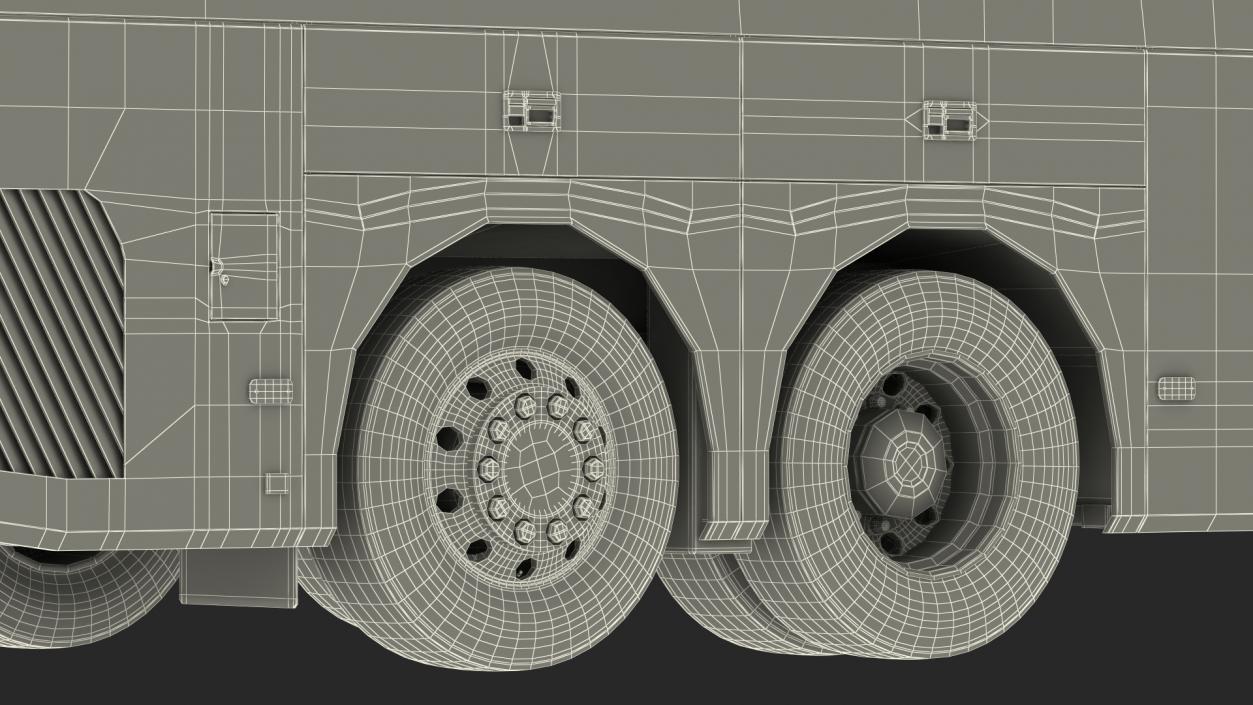 3D model Volvo 9900 Bus Simple Interior