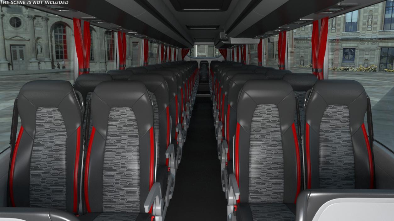 3D model Volvo 9900 Bus Simple Interior