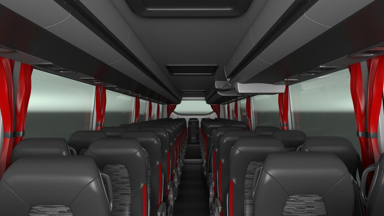 3D model Volvo 9900 Bus Simple Interior