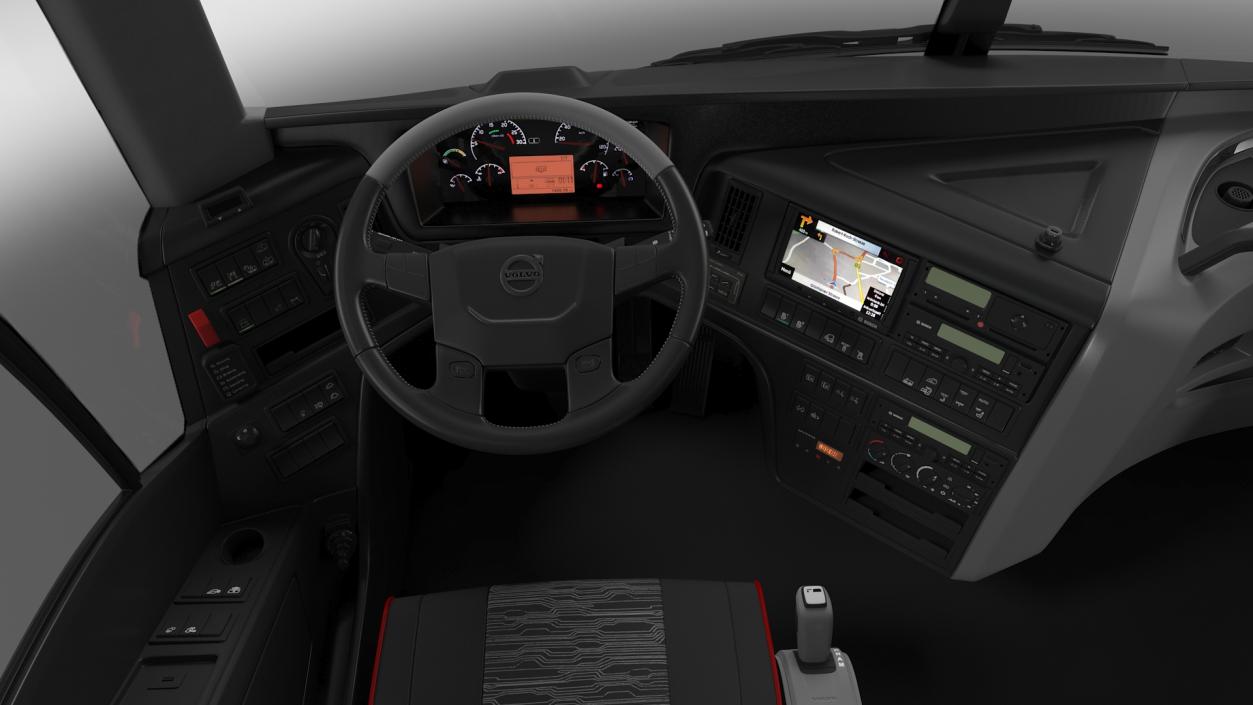 3D model Volvo 9900 Bus Simple Interior