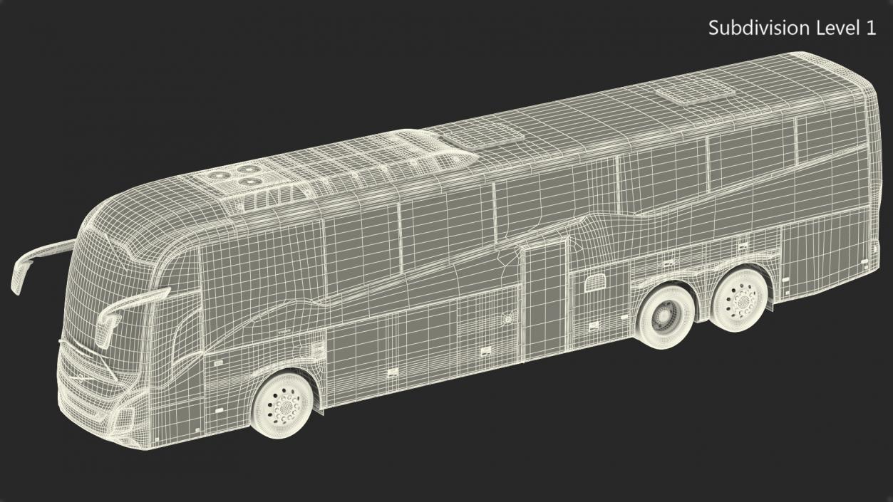 3D model Volvo 9900 Bus Simple Interior