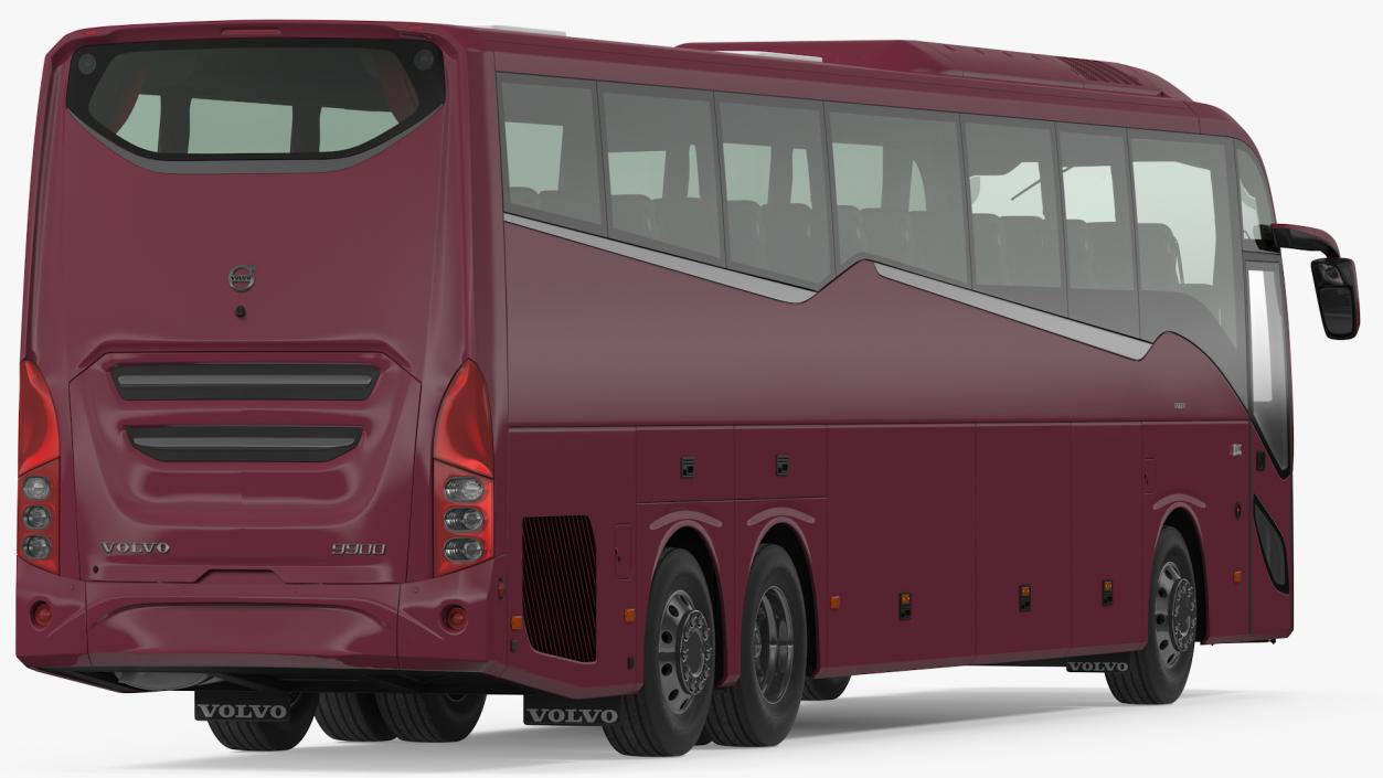 3D model Volvo 9900 Bus Simple Interior