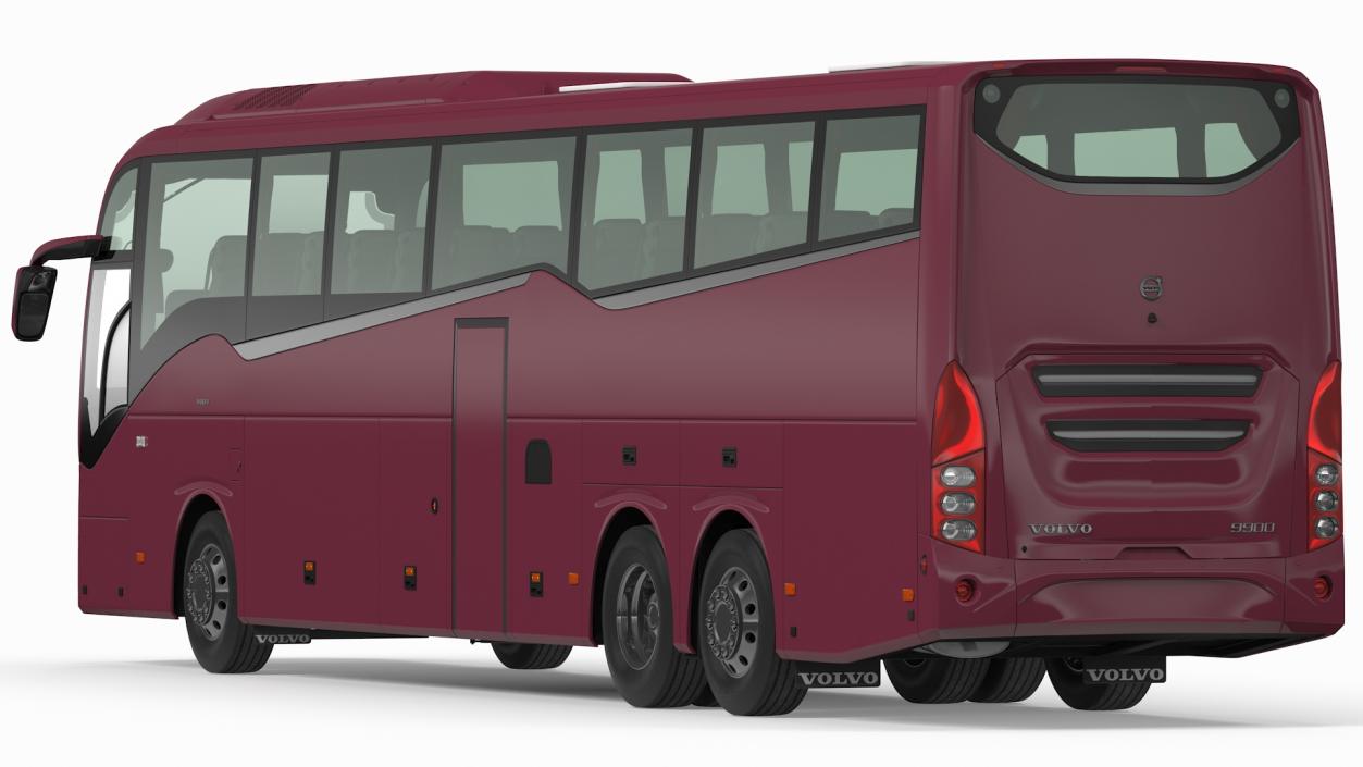 3D model Volvo 9900 Bus Simple Interior