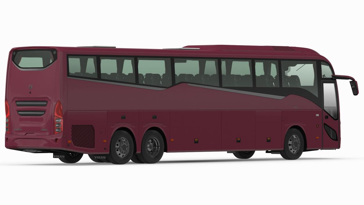 3D model Volvo 9900 Bus Simple Interior