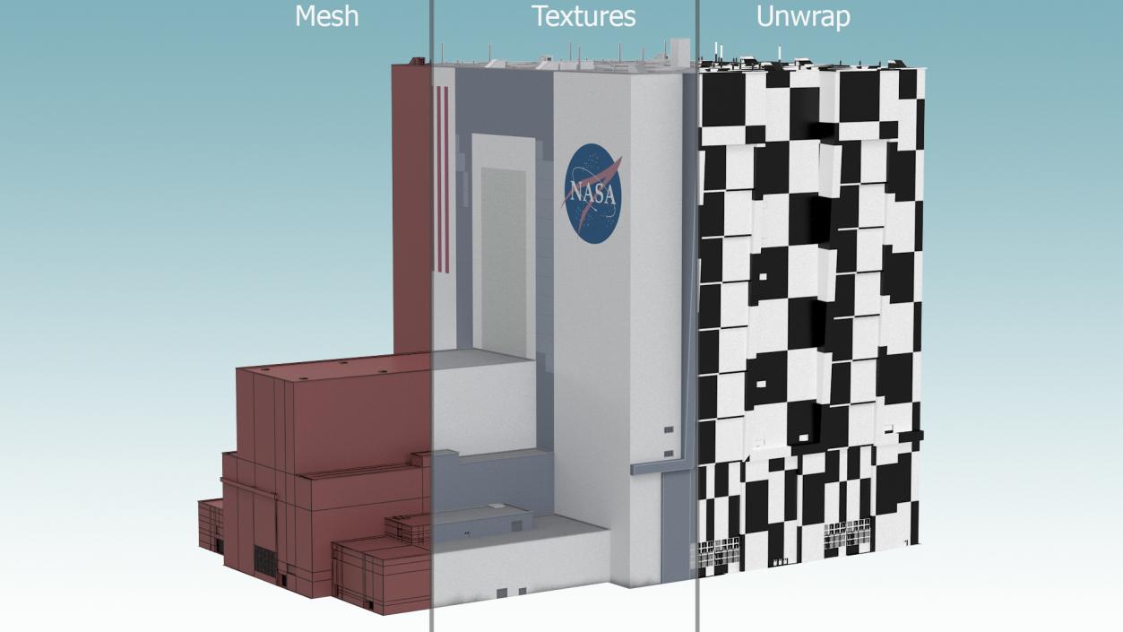 3D model Vehicle Assembly Building