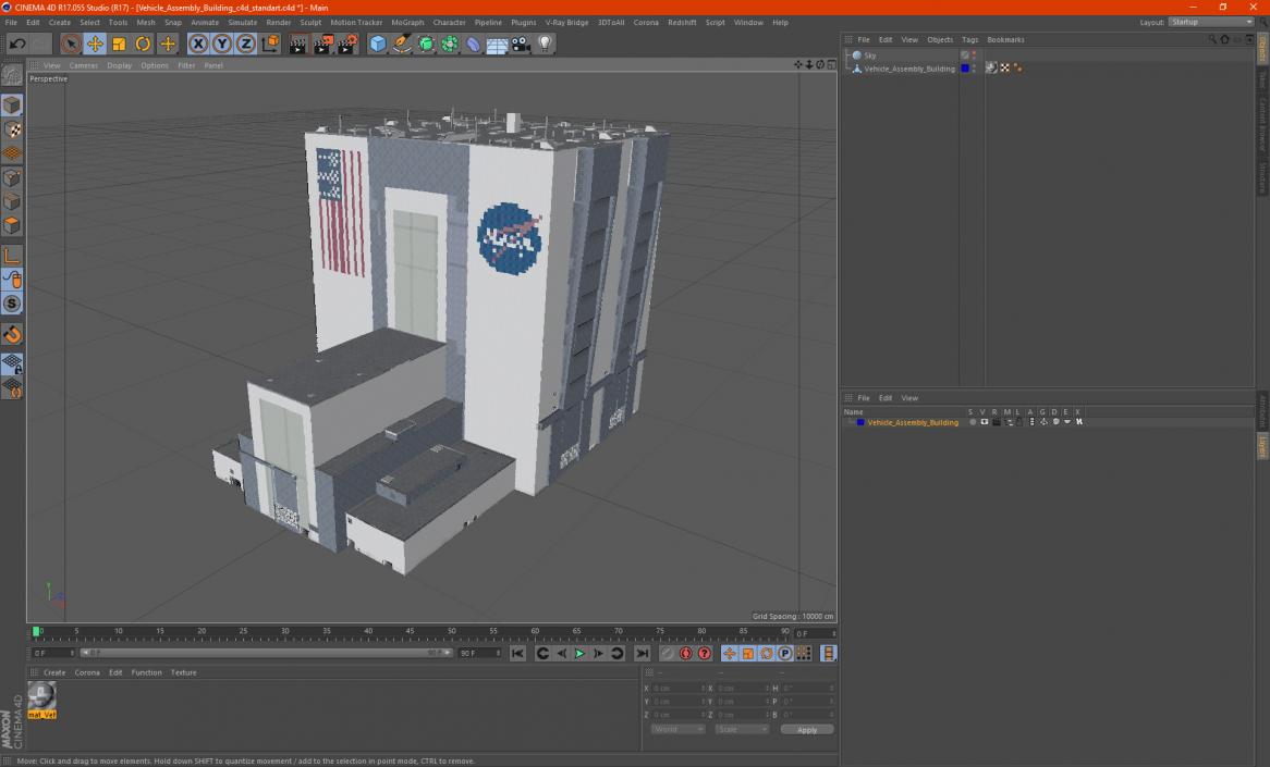 3D model Vehicle Assembly Building