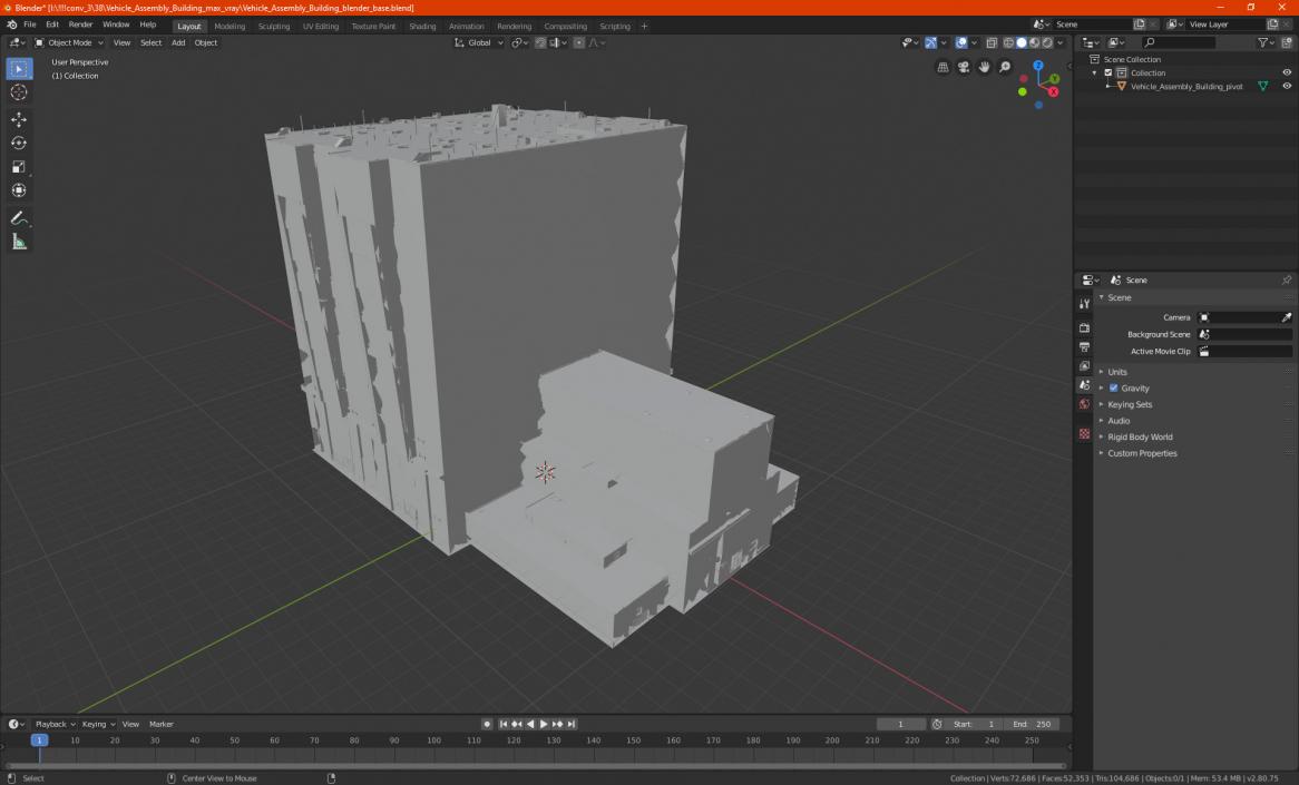 3D model Vehicle Assembly Building