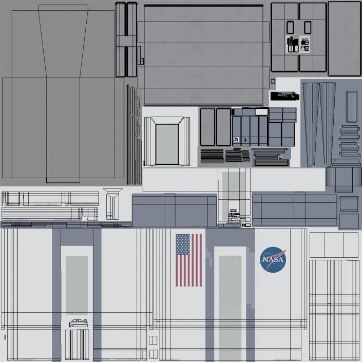 3D model Vehicle Assembly Building