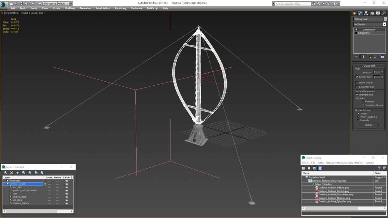 3D Darrieus Turbine