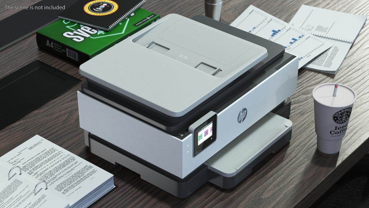 HP OfficeJet Pro 8025e Multifunction Printer ON 3D