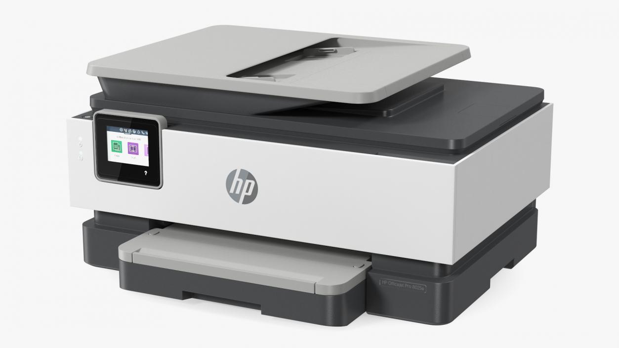 HP OfficeJet Pro 8025e Multifunction Printer ON 3D