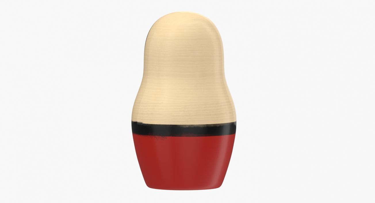 Wooden Matryoshka Doll 3D