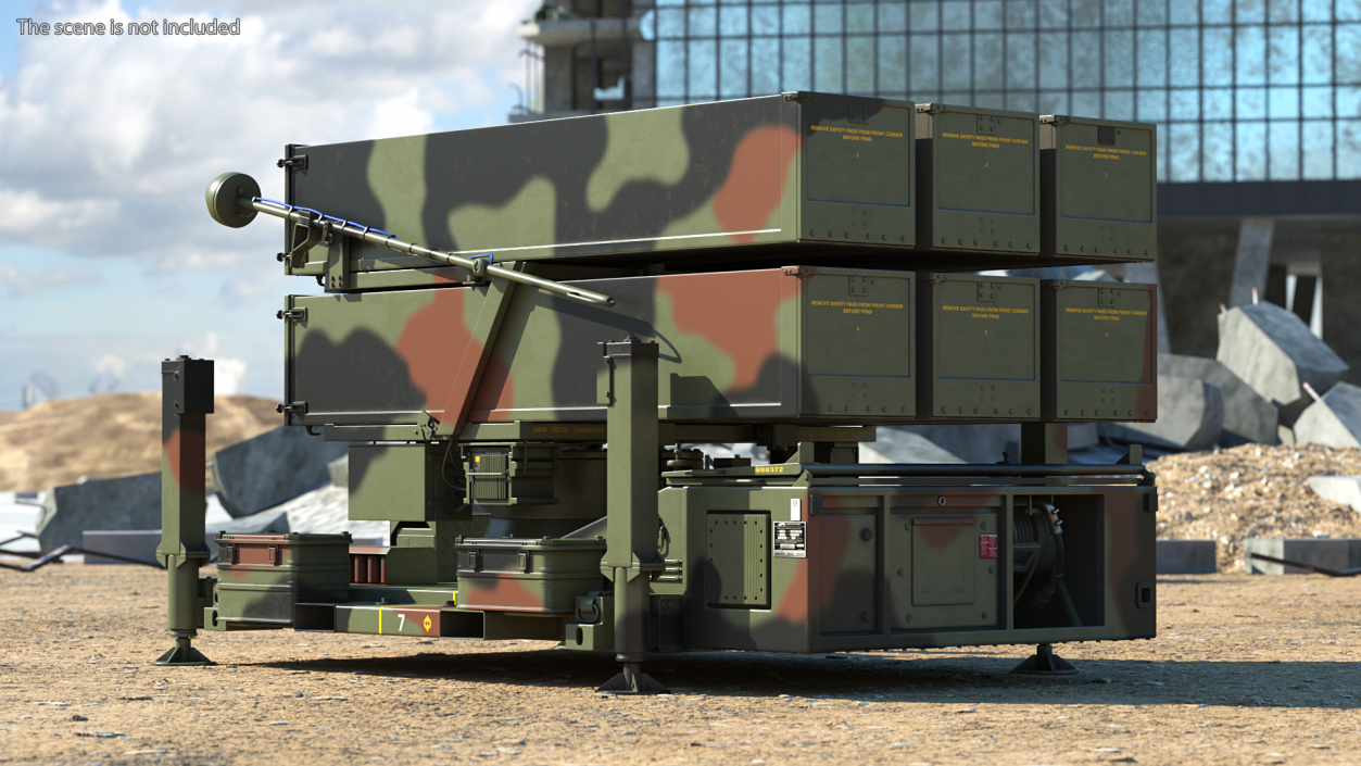 3D NASAMS Air Defense System Camouflage