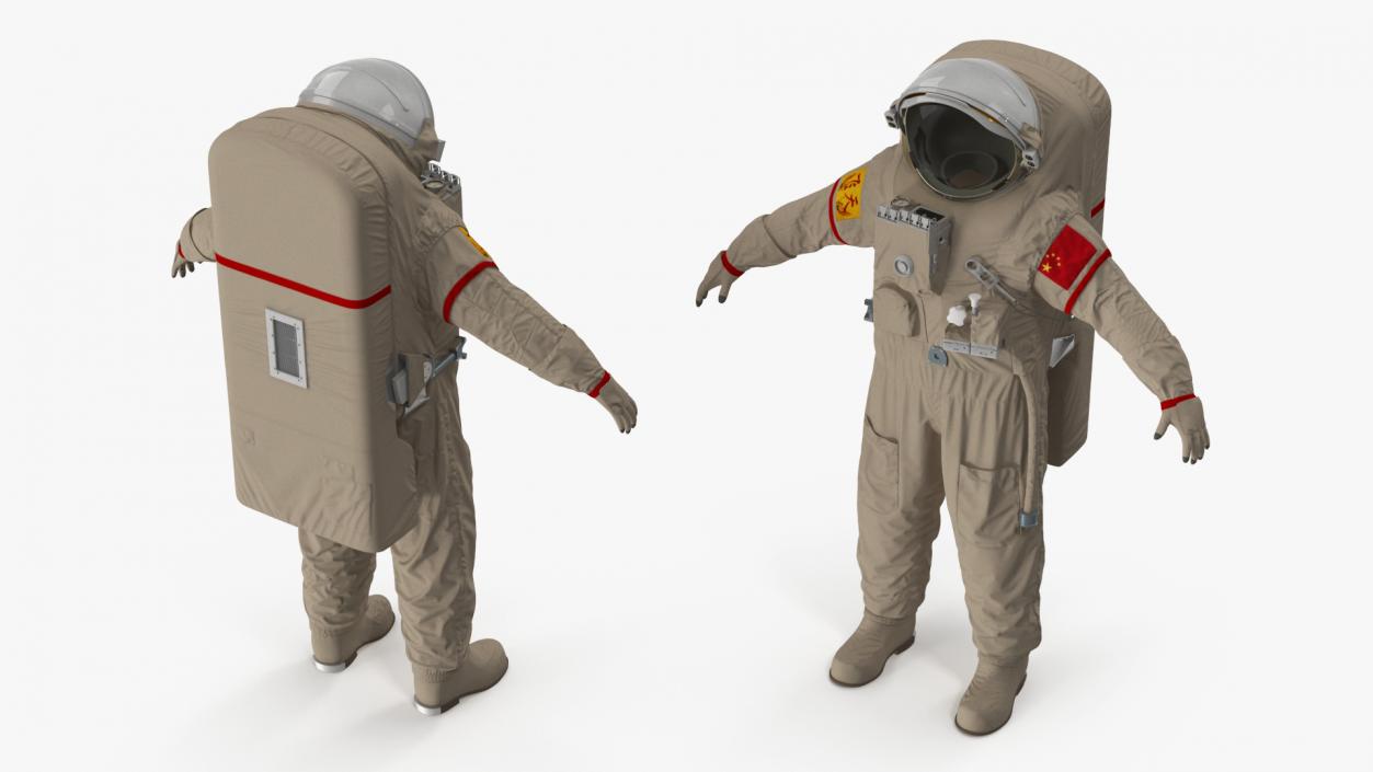 3D China Feitian Space Suit Rigged