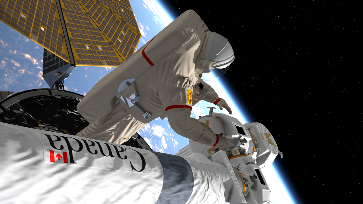 3D China Feitian Space Suit Rigged