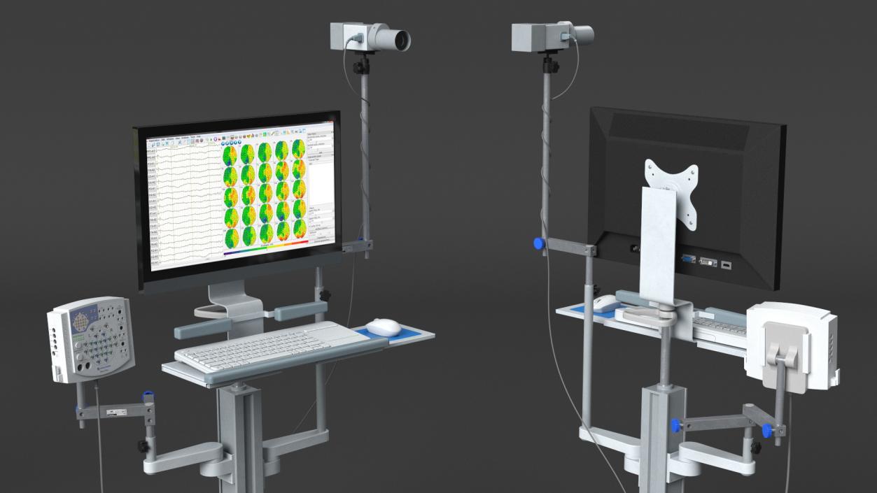 Electroencephalography EEG Machine 3D model