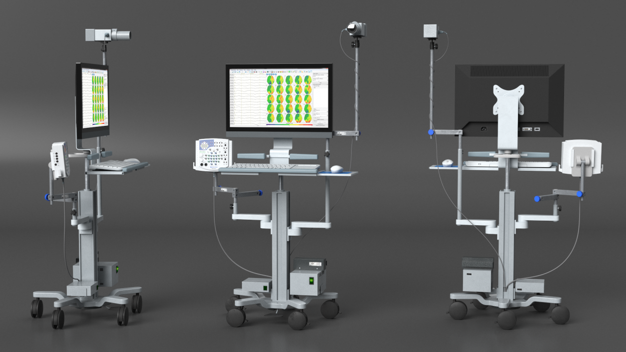 Electroencephalography EEG Machine 3D model