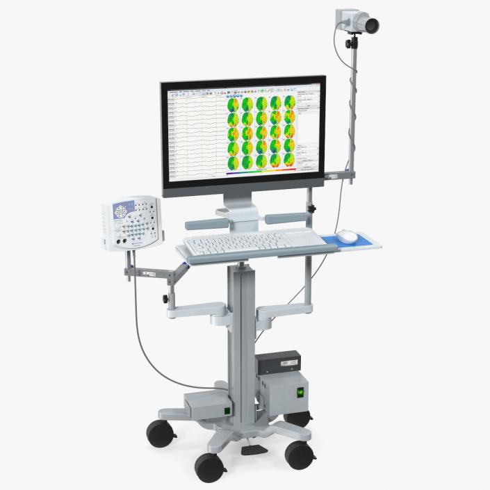 Electroencephalography EEG Machine 3D model