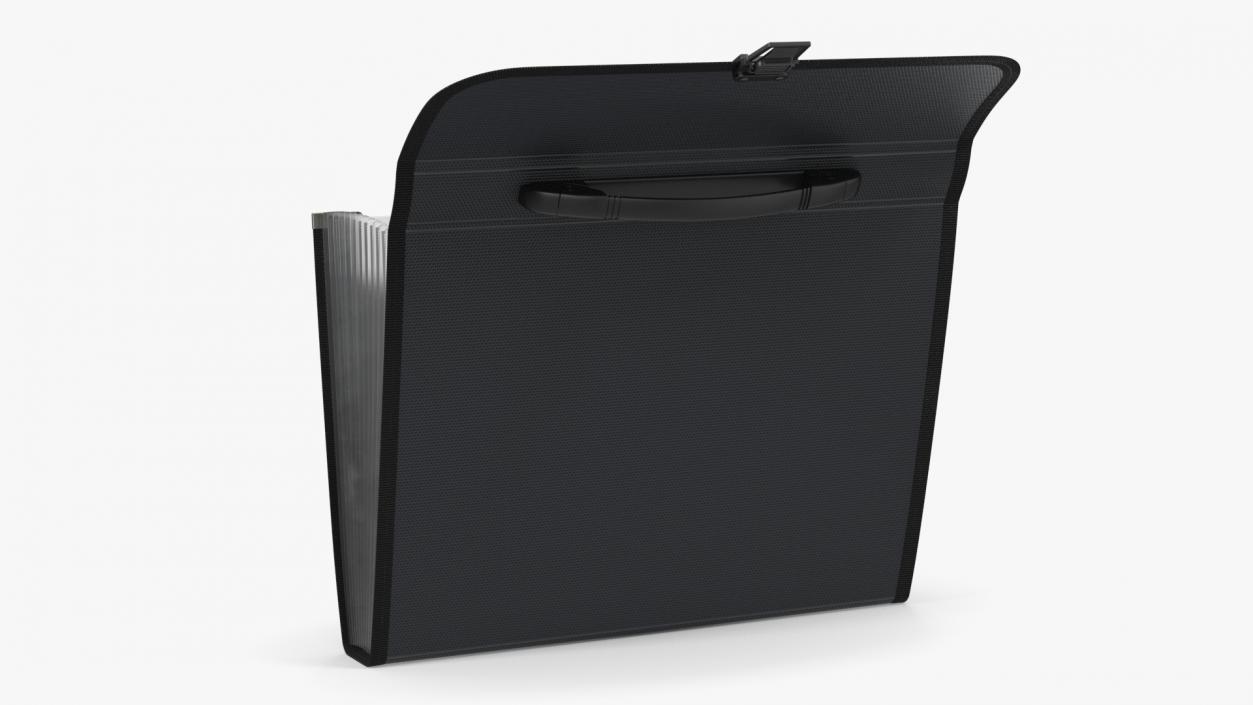 3D Accordion Document Holder Black Open