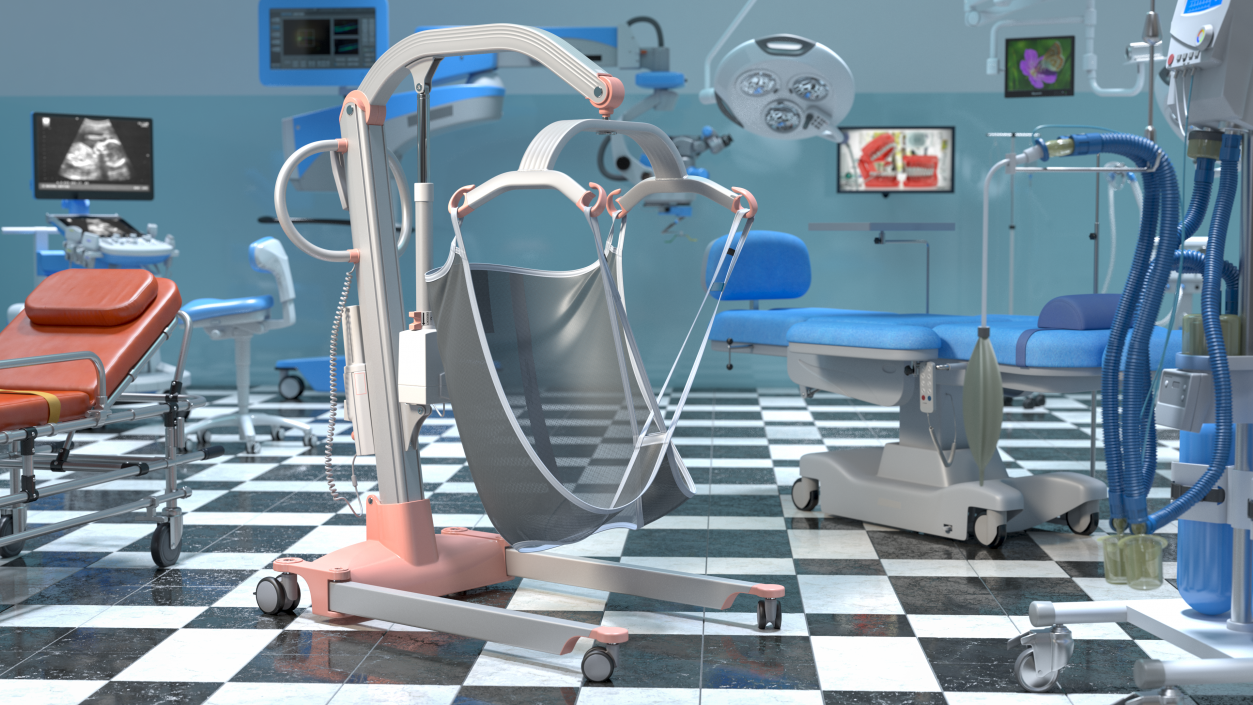 3D Patient Lift with Sling model