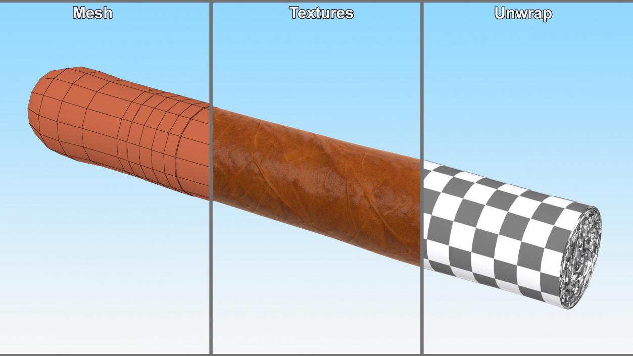 3D Cigar Thick 2 model