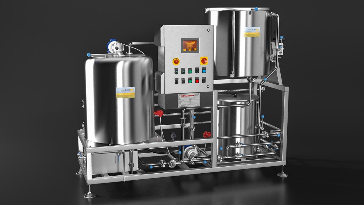 3D Impiantinox Pocket Brau Microbrewery