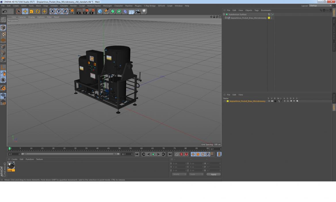 3D Impiantinox Pocket Brau Microbrewery