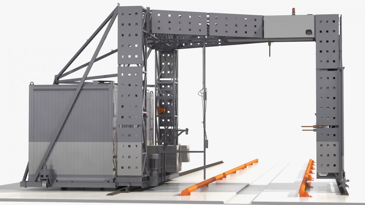 3D Gantry Inspection System Rigged