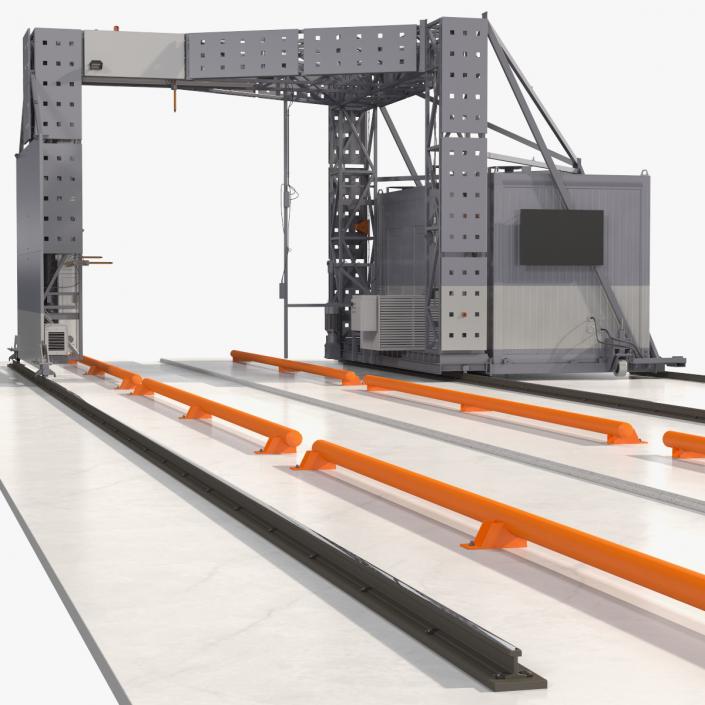 3D Gantry Inspection System Rigged