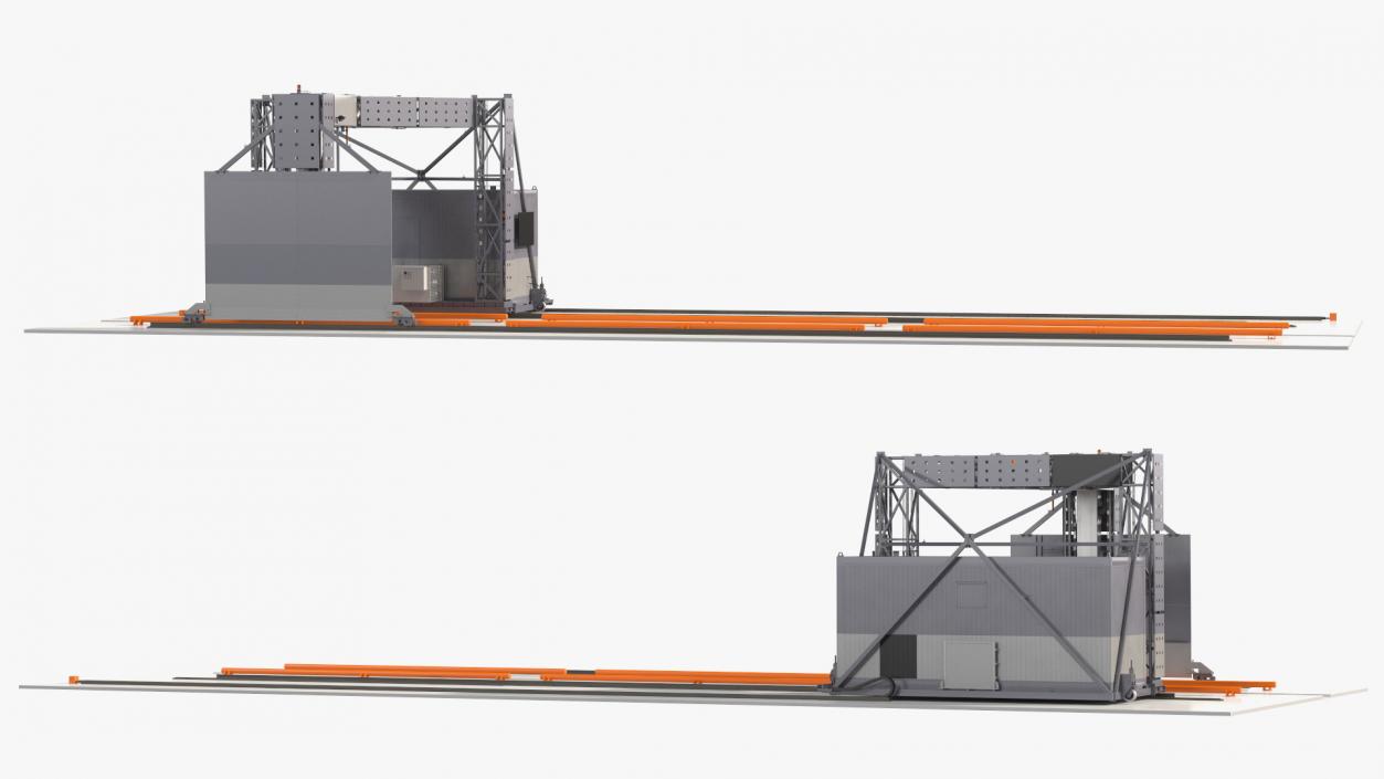 3D Gantry Inspection System Rigged