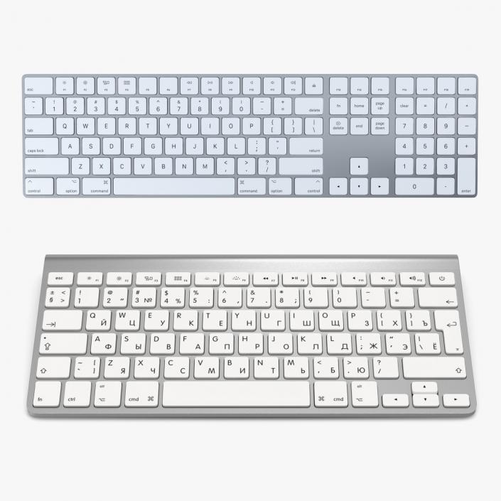 3D model Apple Wireless Keyboards 3D Models Collection