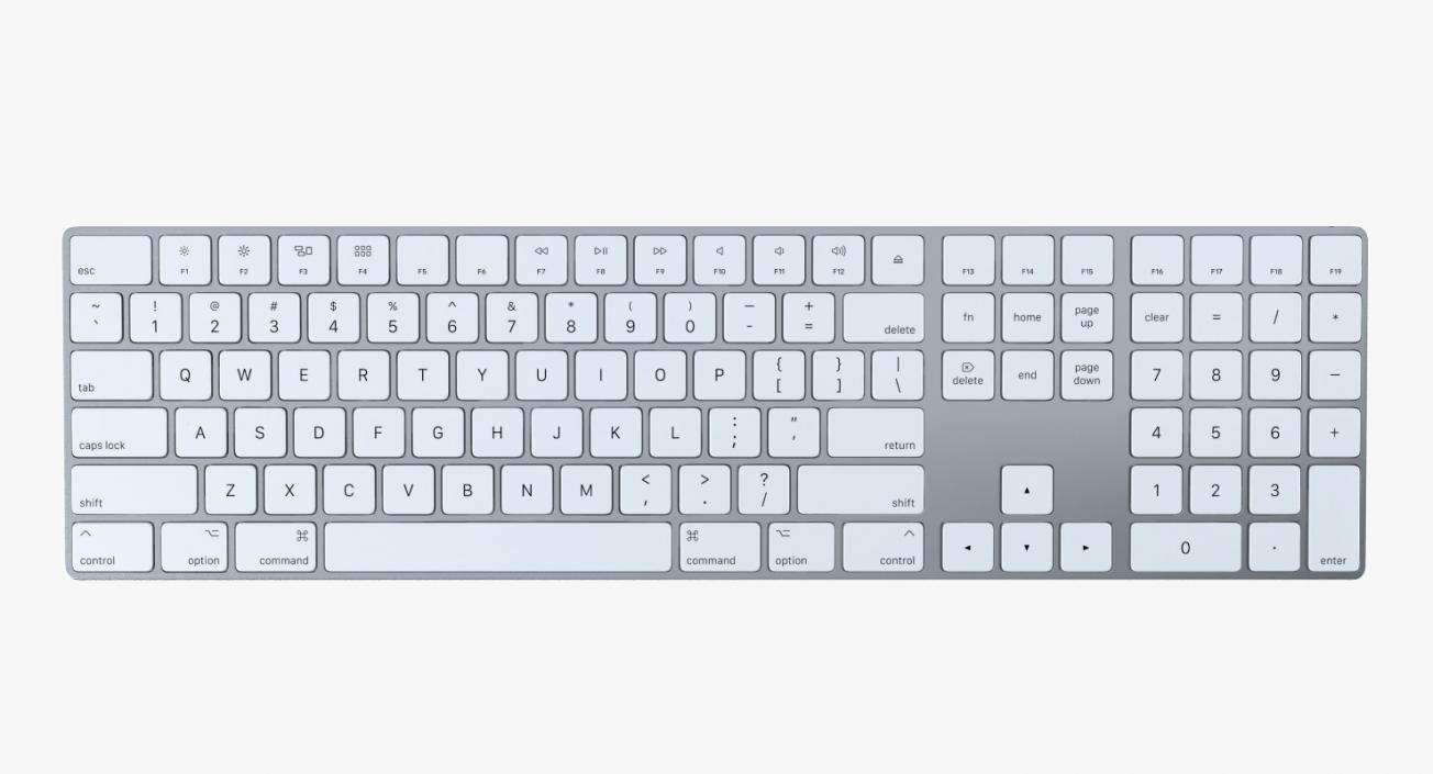 3D model Apple Wireless Keyboards 3D Models Collection