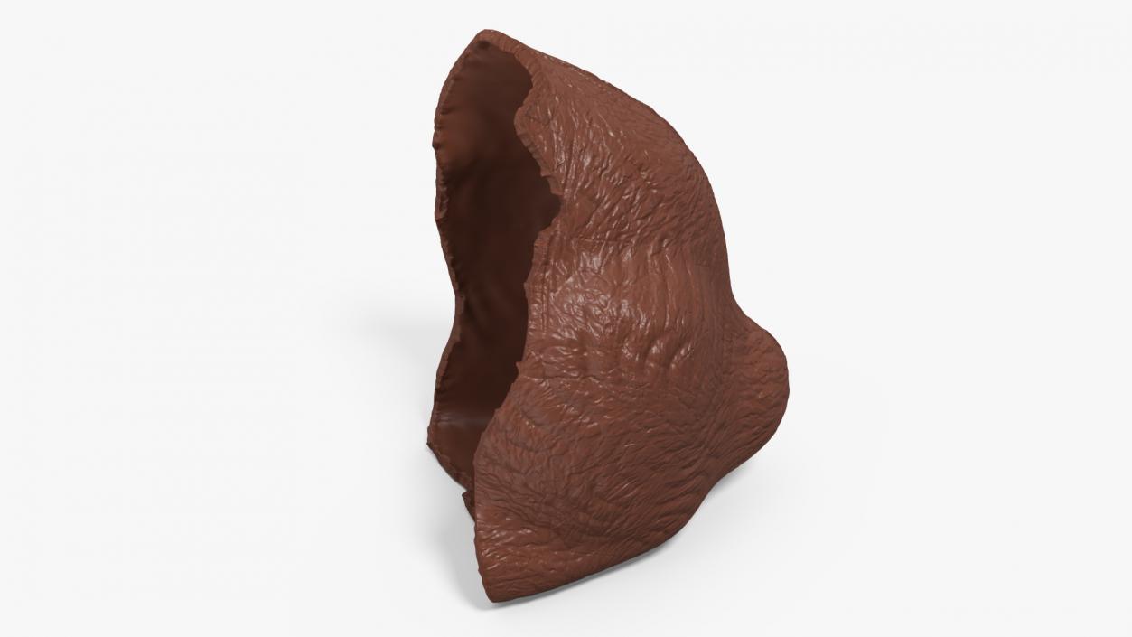 3D model Piece of Chocolate Bunnys Back