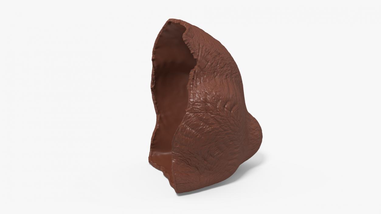 3D model Piece of Chocolate Bunnys Back