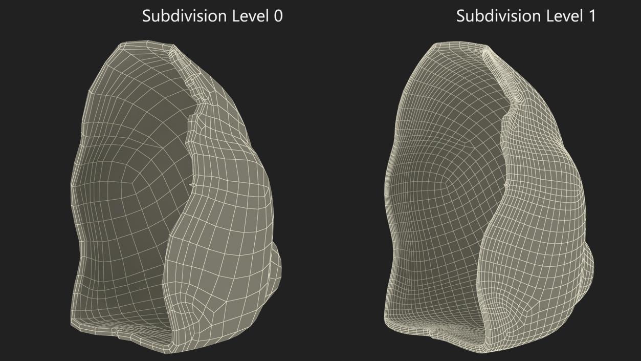 3D model Piece of Chocolate Bunnys Back