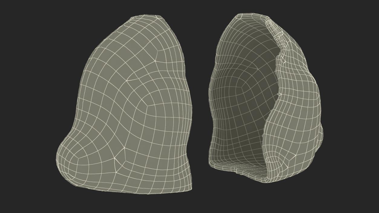 3D model Piece of Chocolate Bunnys Back