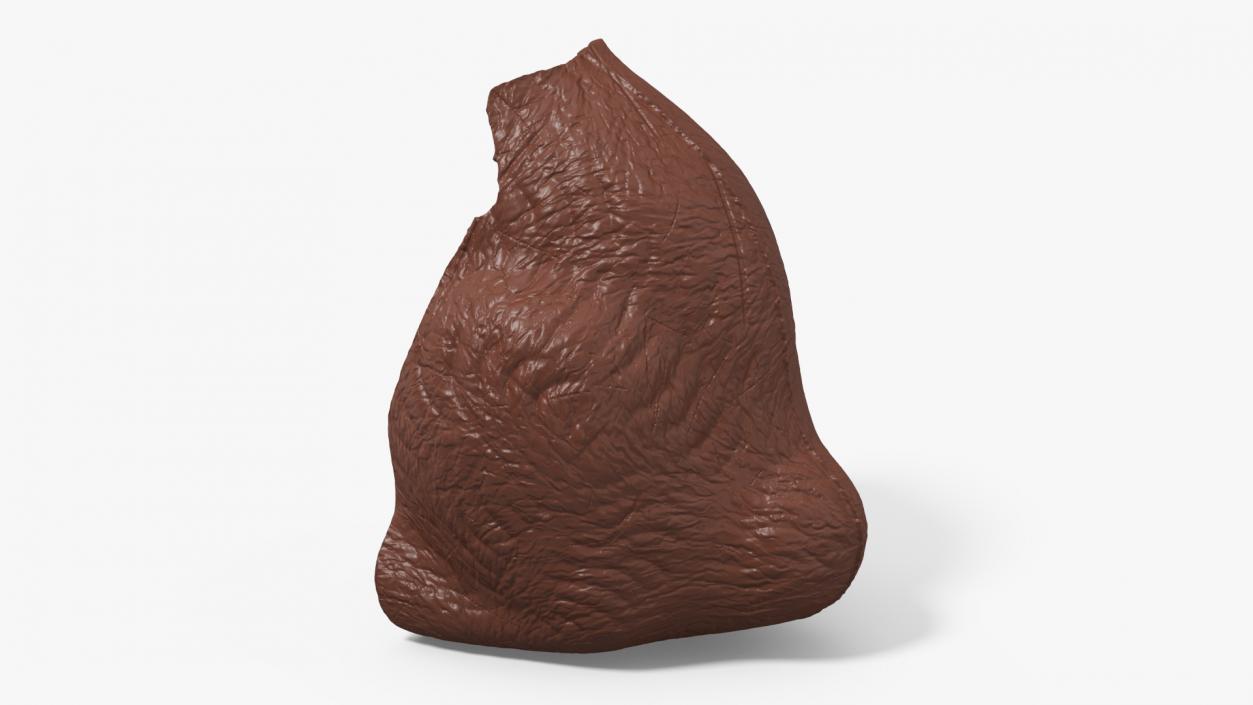 3D model Piece of Chocolate Bunnys Back