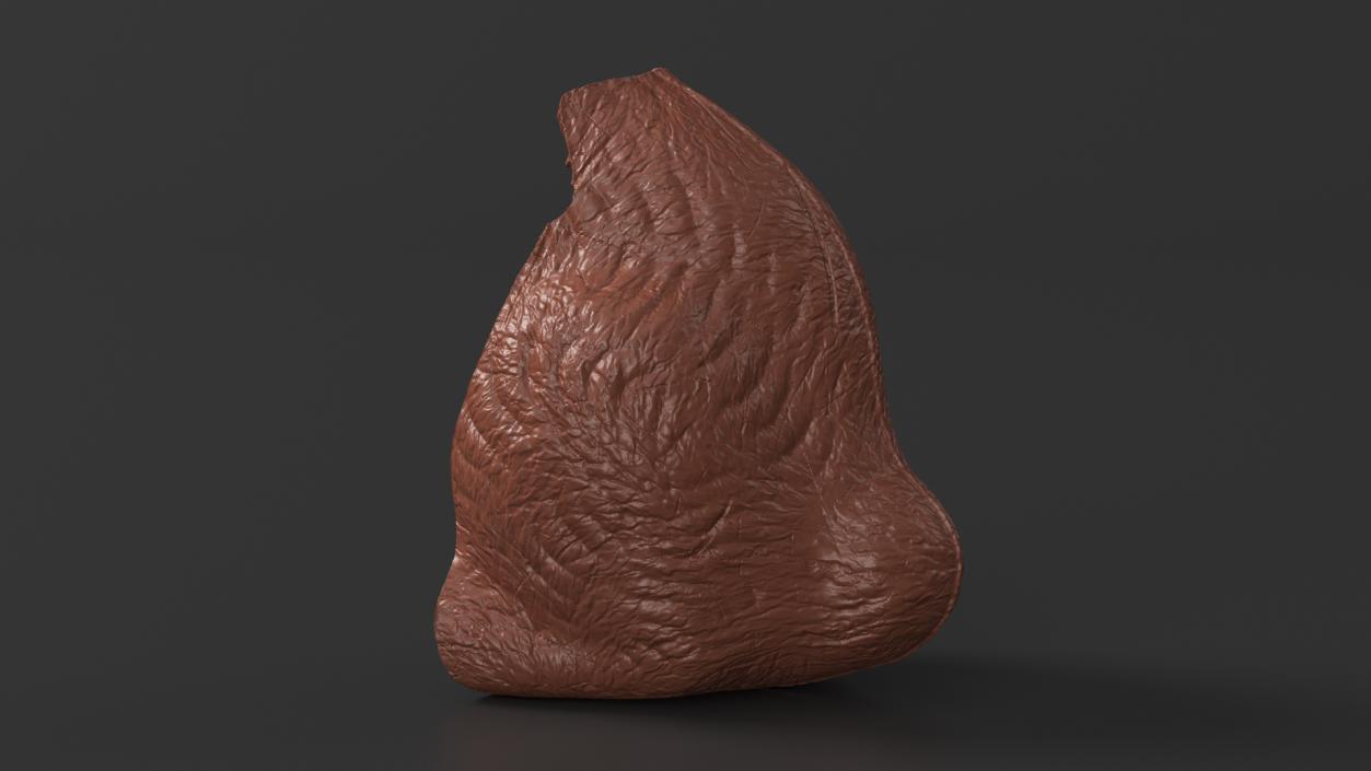 3D model Piece of Chocolate Bunnys Back