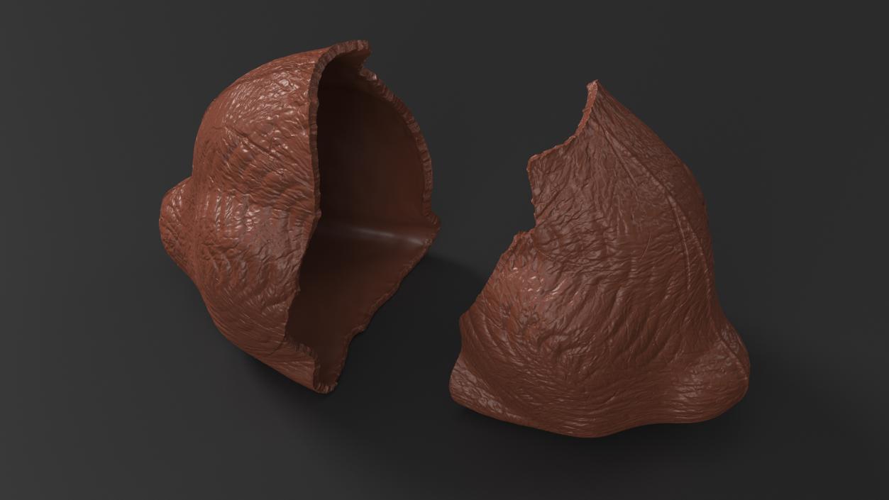 3D model Piece of Chocolate Bunnys Back