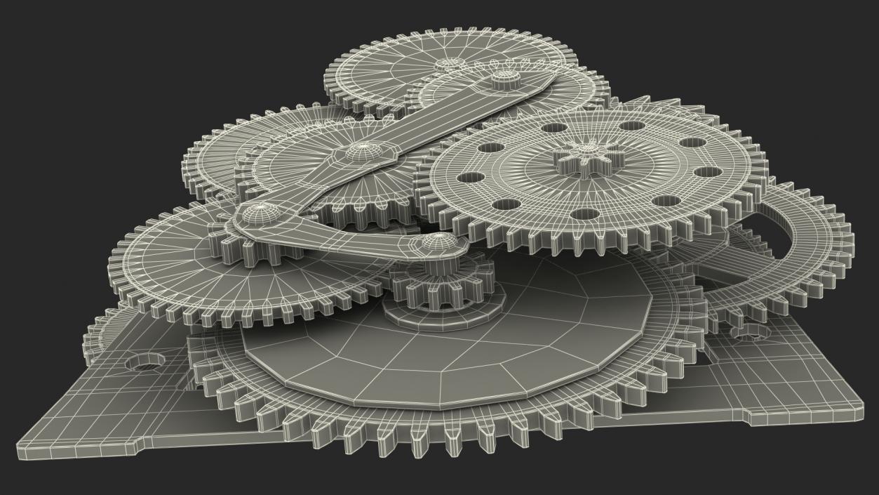 3D Clockwork Gears Mixed