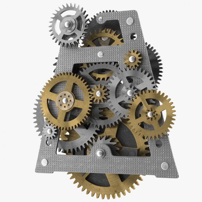 3D Clockwork Gears Mixed