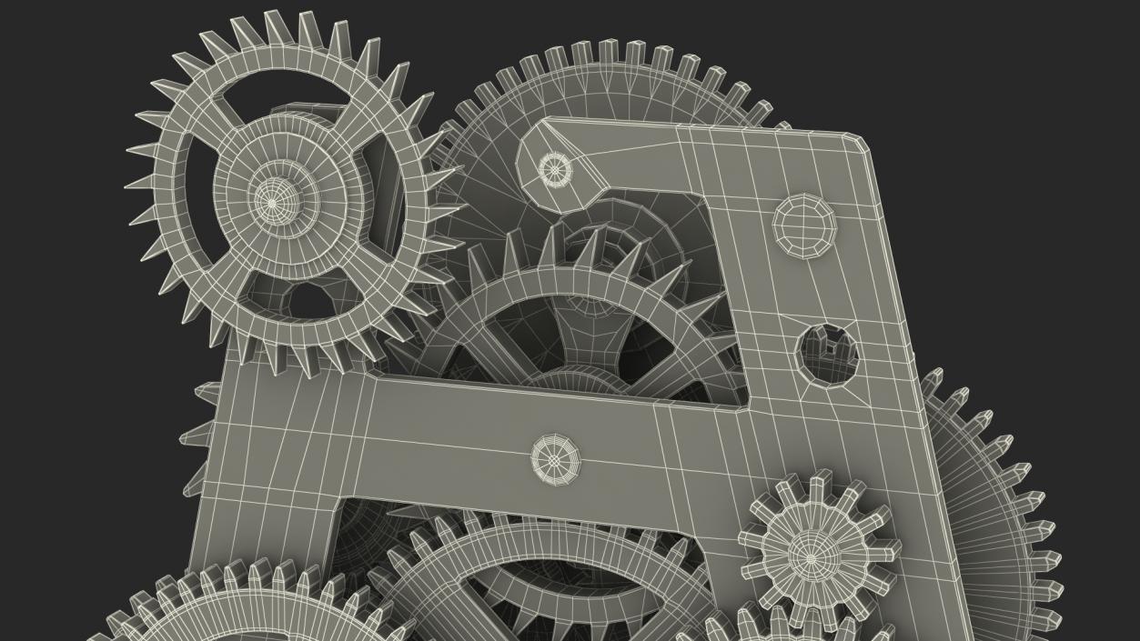 3D Clockwork Gears Mixed